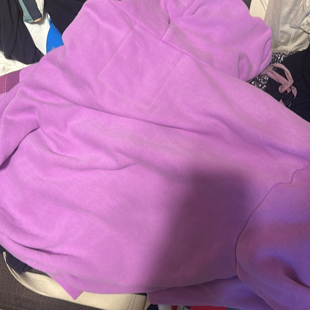 Aviator Nation Lavender Hoodie with Stripes - Picture 6 of 6